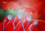 Joseph Juma-Four Oarsmen_small