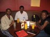 With artists Ndichu Njuguna, Joseph Thiongo and my wife, Liz