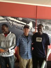 With artists Robert Aswani and Zack