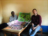 With Kivuthi Mbuno at his studio in Sultan Hamud